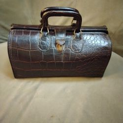 UpJohn Mid Century 1940's Genuine Cowhide Carry Bag