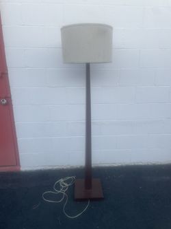 Wood Base Lamp