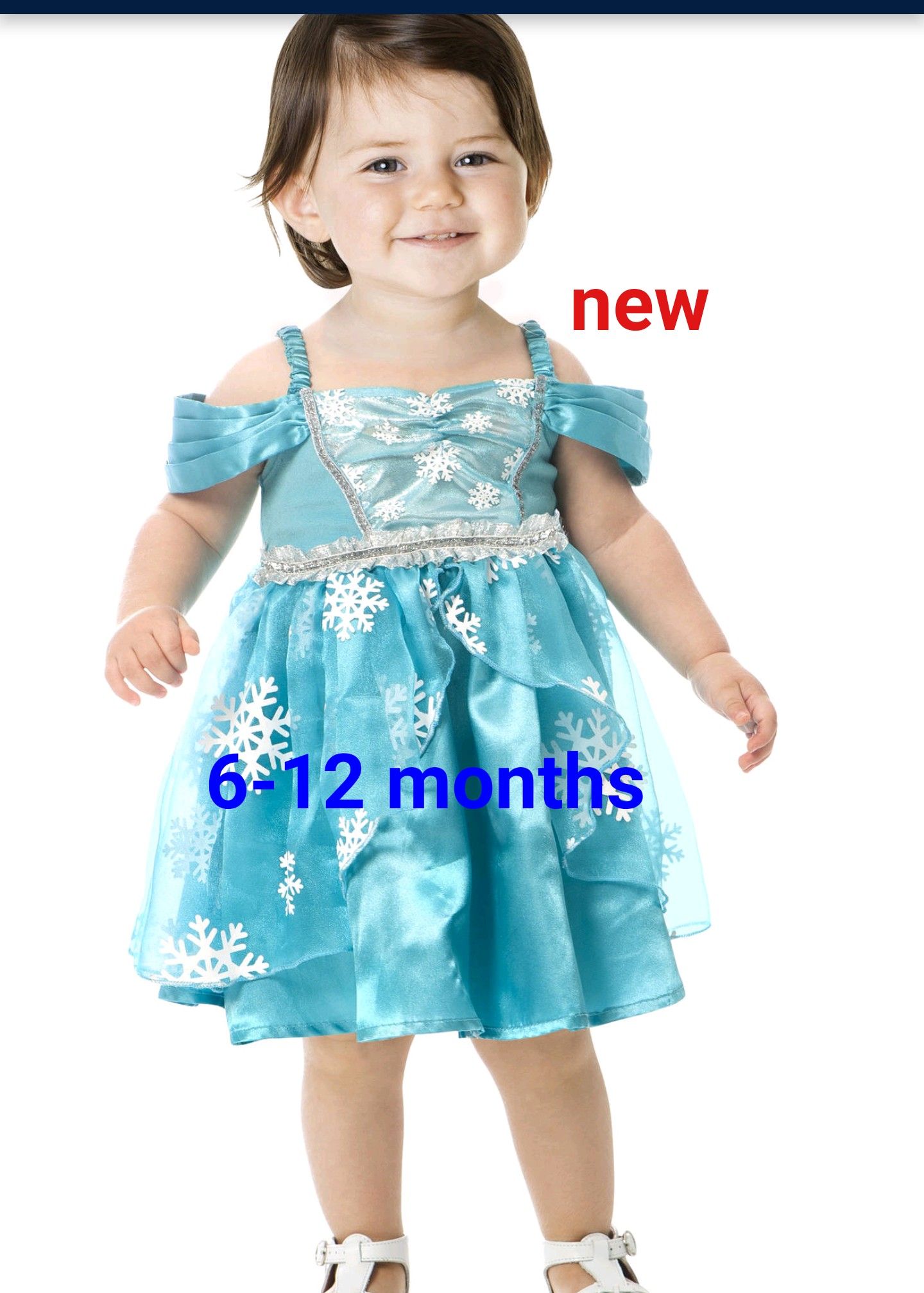 Brand New Elsa frozen infant costume. Size 6-12 months