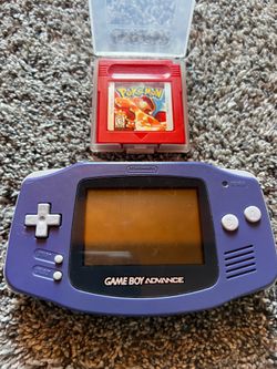 Gameboy advance with Pokémon red version