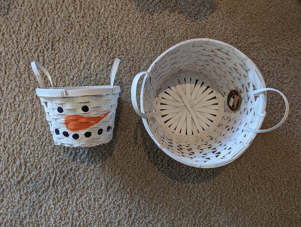 Snowman Baskets