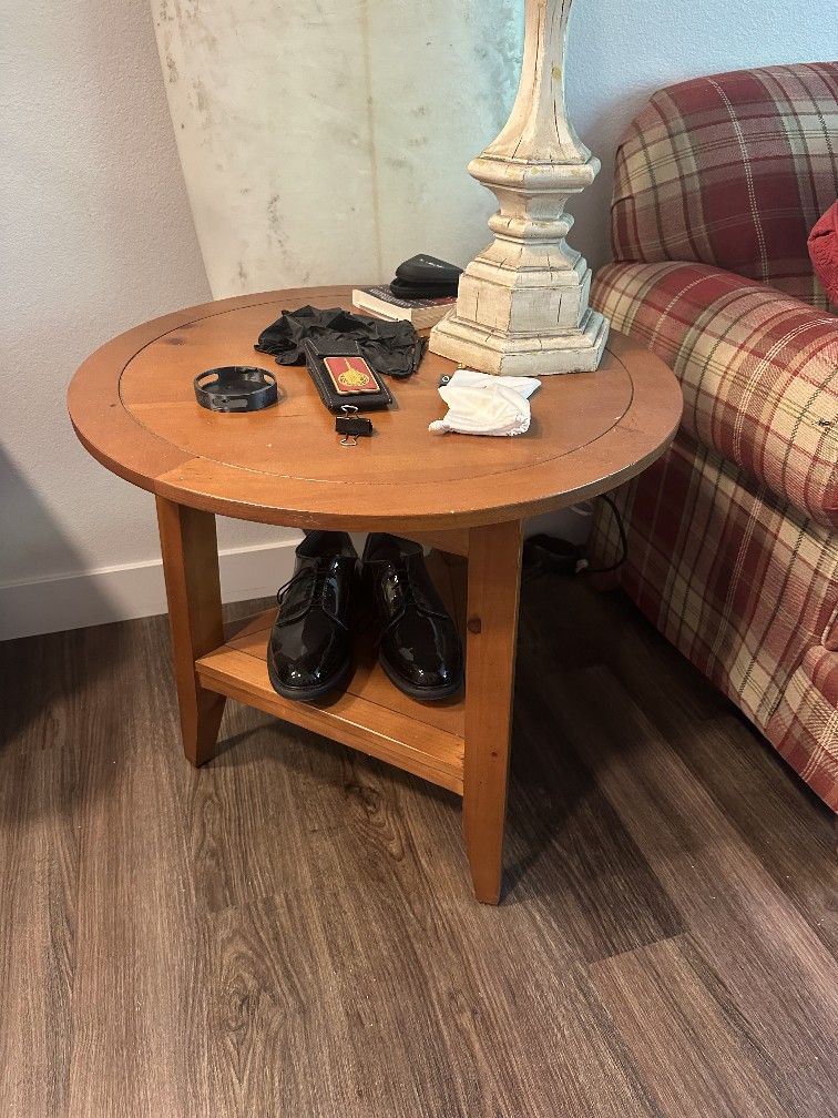 Wooden End Table