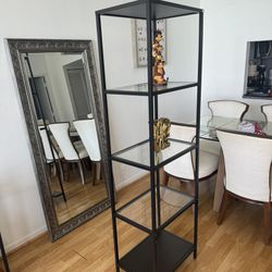 IKEA Display Shelf - Metal And Glass