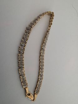 14K GOLD DIAMONDS BRACELET