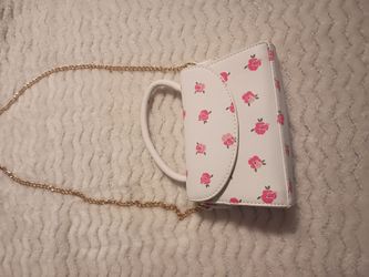 Mini Floral Crossbody Bag with Chain Strap