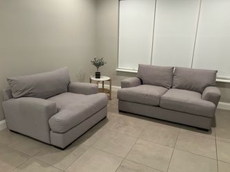 Sofa loveseat and chair