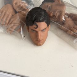 Superman Head And Hands For 1/6 Scale Figures