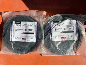 Southwire SIMpull 8 AWG Stranded Black THHN Wire 100ft