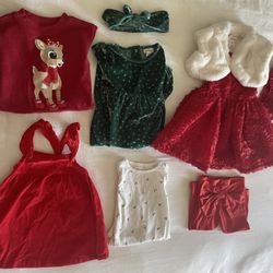 Baby Girl Dress Christmas Clothes 12 Months