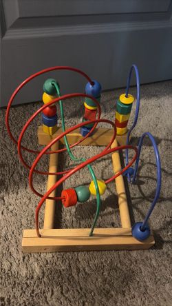 Bead maze, roller coaster puzzle