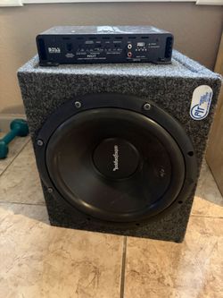 Rockford Fosgate 10" with amp and enclosure