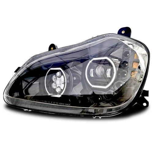 KW T680 Headlight Full LED Projector with Sequential turn Signals and Halo Ring