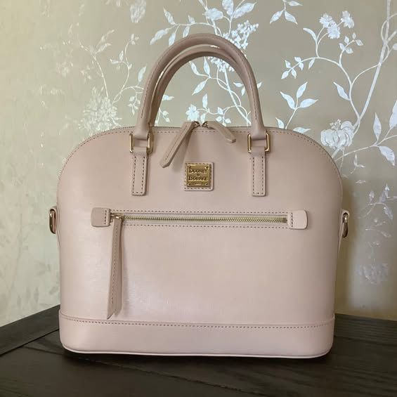 Dooney & Bourke Saffiano Leather Domed Zip Satchel