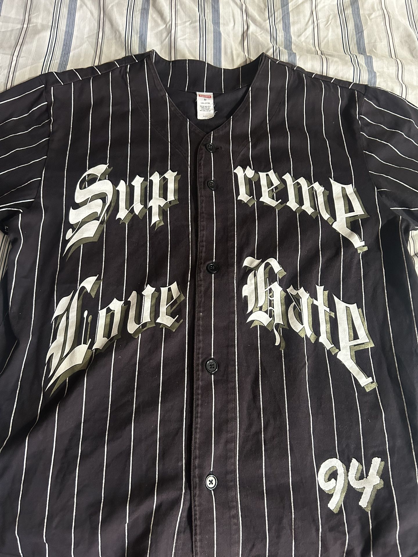 Supreme Love Hate 1994 Jersey Rare