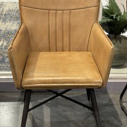 New Set Of 2 Accent Full real leather Chairs. Plz Read Ad