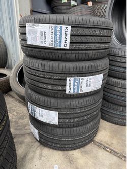225/45/17 Kumho Tires installed and balanced / instaladas y balanceadas