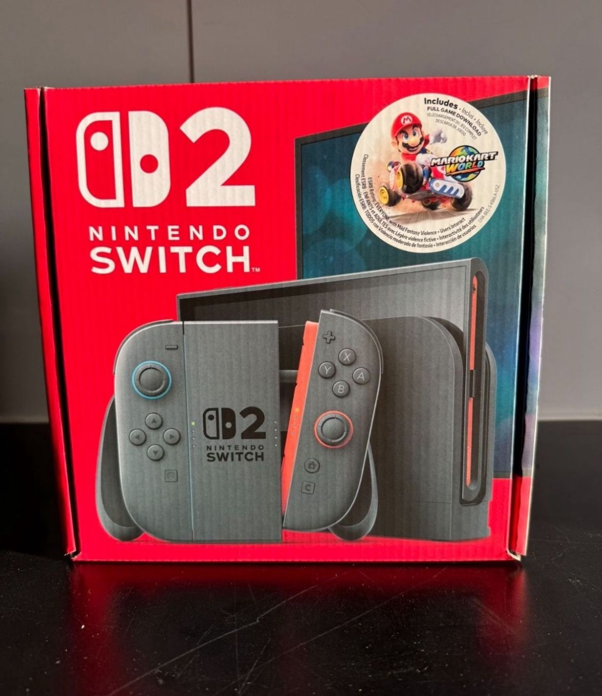 Nintendo switch 2 with Mario kart bundle