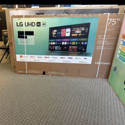 75 Tv Lg Smart 4K Hdtv $55 Down On Financing For Delivery Six Month Warranty