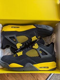 Jordan 4 Retro Yellow Thunder Men's 12,13