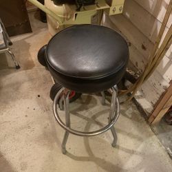 Heavy duty black stool