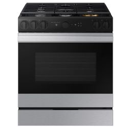 BRAND NEW Samsung Bespoke 6.0 cu. ft. Smart Slide-In Gas Range – Stainless Steel – Sealed Box