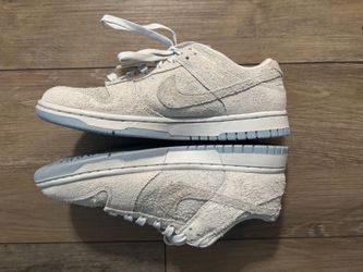 Nike Dunk Low Photon Dust/Light Smoke Grey/Light Armory Blue Suede FZ3779-025 Women Sz 9