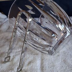 New Waterford Crystal Ice Bucket With Silver Tong and DOZENS more items posted here