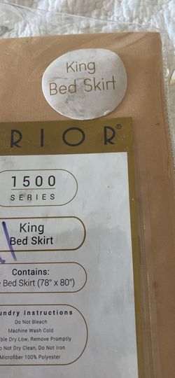 King size bed skirt new