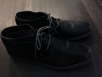 Steve Madden Henrie Black Suede & Low Leather Lace Up Boots - Mens size 11