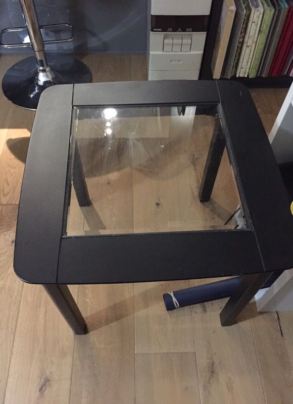 Coffee sofa side table glass center