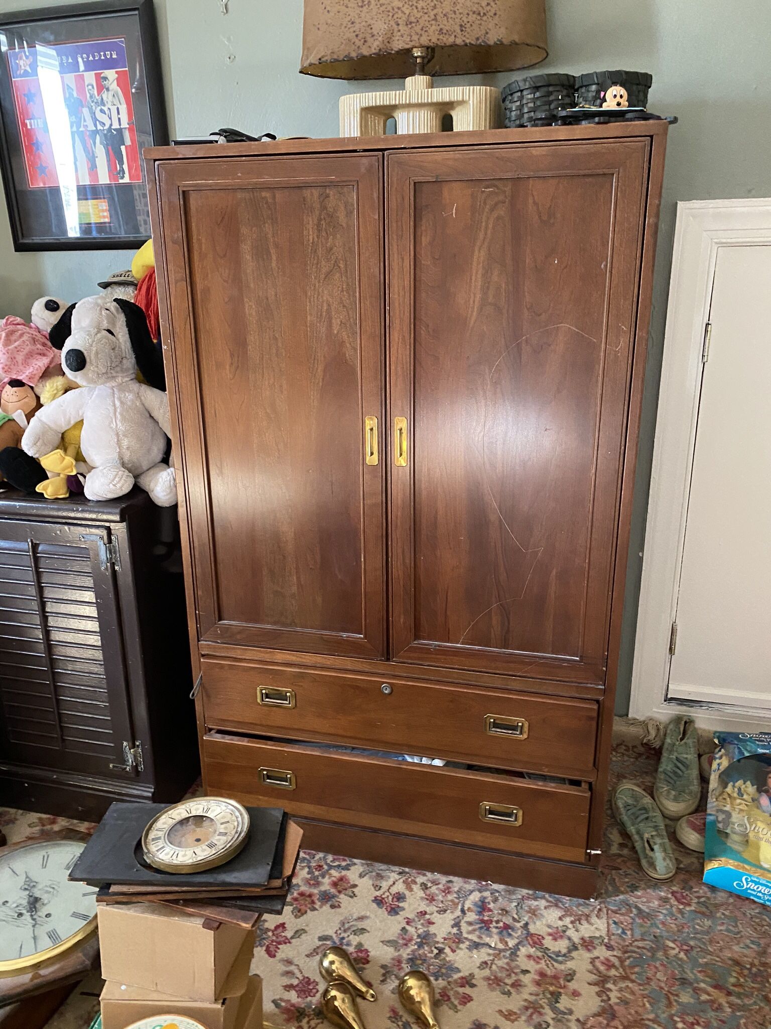 Absolutely Beautiful Ethan Allen Solid Cherry Large Video Cabinets