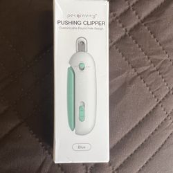 Cat Pushing Clippers & Hidden Nail File