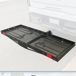 Hitch Mount Cargo Carrier And Bike Rack 