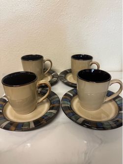 Gibson Elite Casa Estebana Stoneware Mug and Saucer