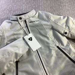  REV'IT Eclipse 2 Ladies Motorcycle Jacket Silver Mesh FJT331 Size 36 EU  (US 2) NWT