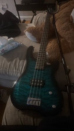 4-String Electric Bass Guitar Teal Burst