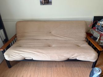 Futon Sofa Bed with Metal Frame