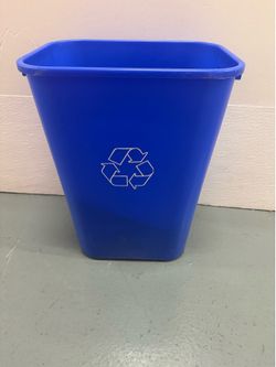Blue Recycling Bin