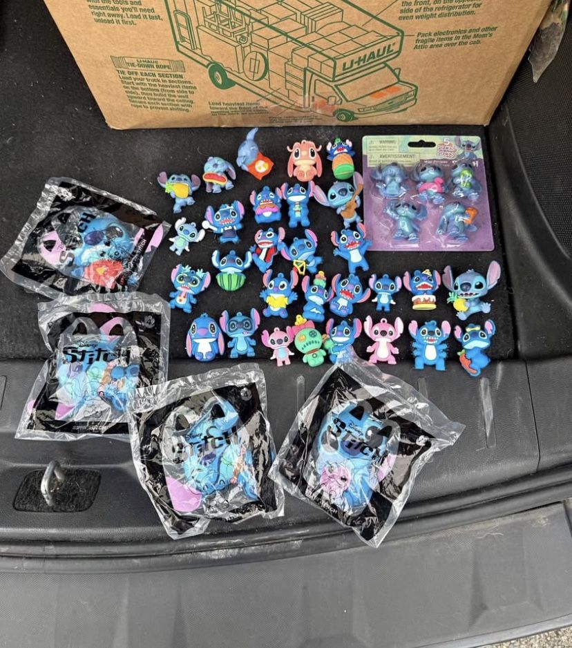 Lot of stitch figurines