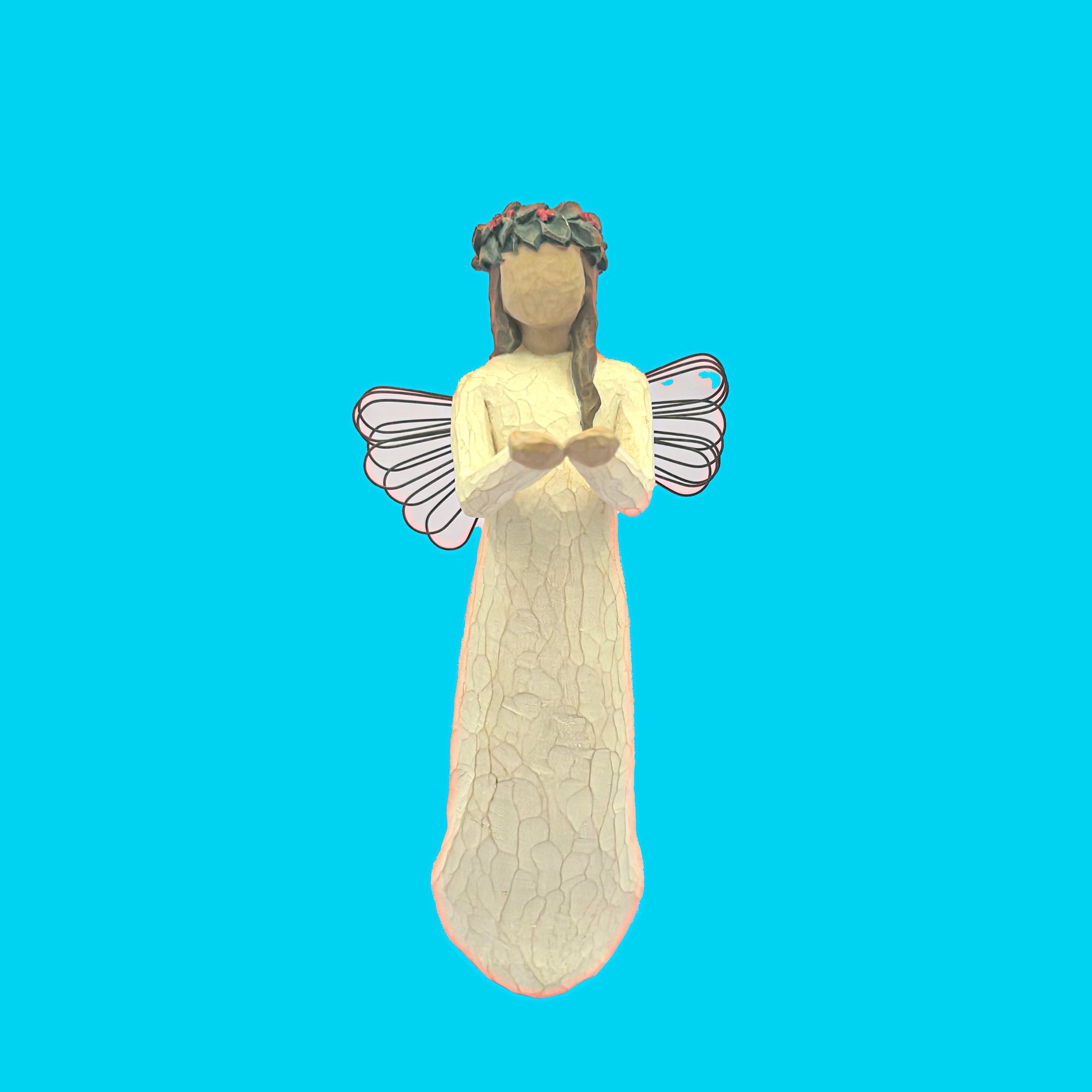 Vintage 2001 Willow Tree "Angel of Hope" Figure by Susan Lordi - Collectible Christmas Angel Figurine 8”