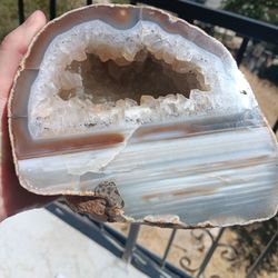Amazing, Fantastic Crystal & Agate Geode From Mexico