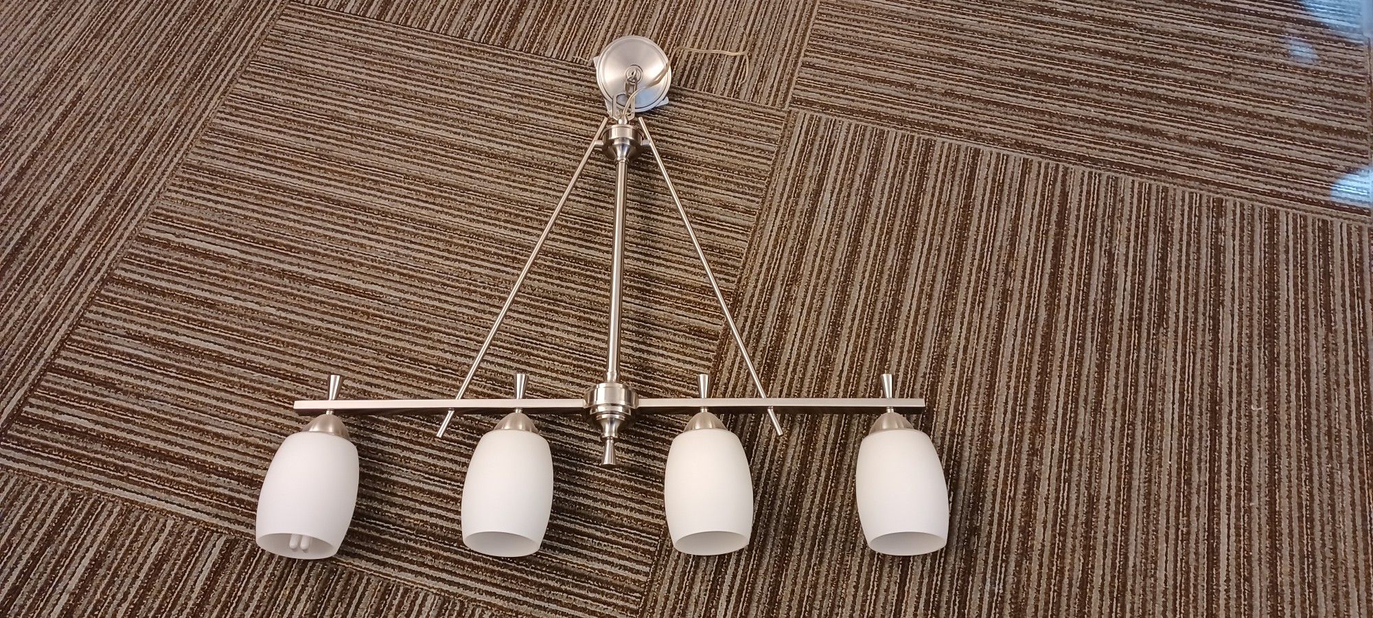 4-lamp Pendant Light Fixture - Complete & Ready To Hang