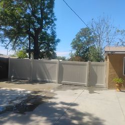 Vinyl fence ....