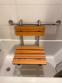 Folding Shower Seat with Grab Bar