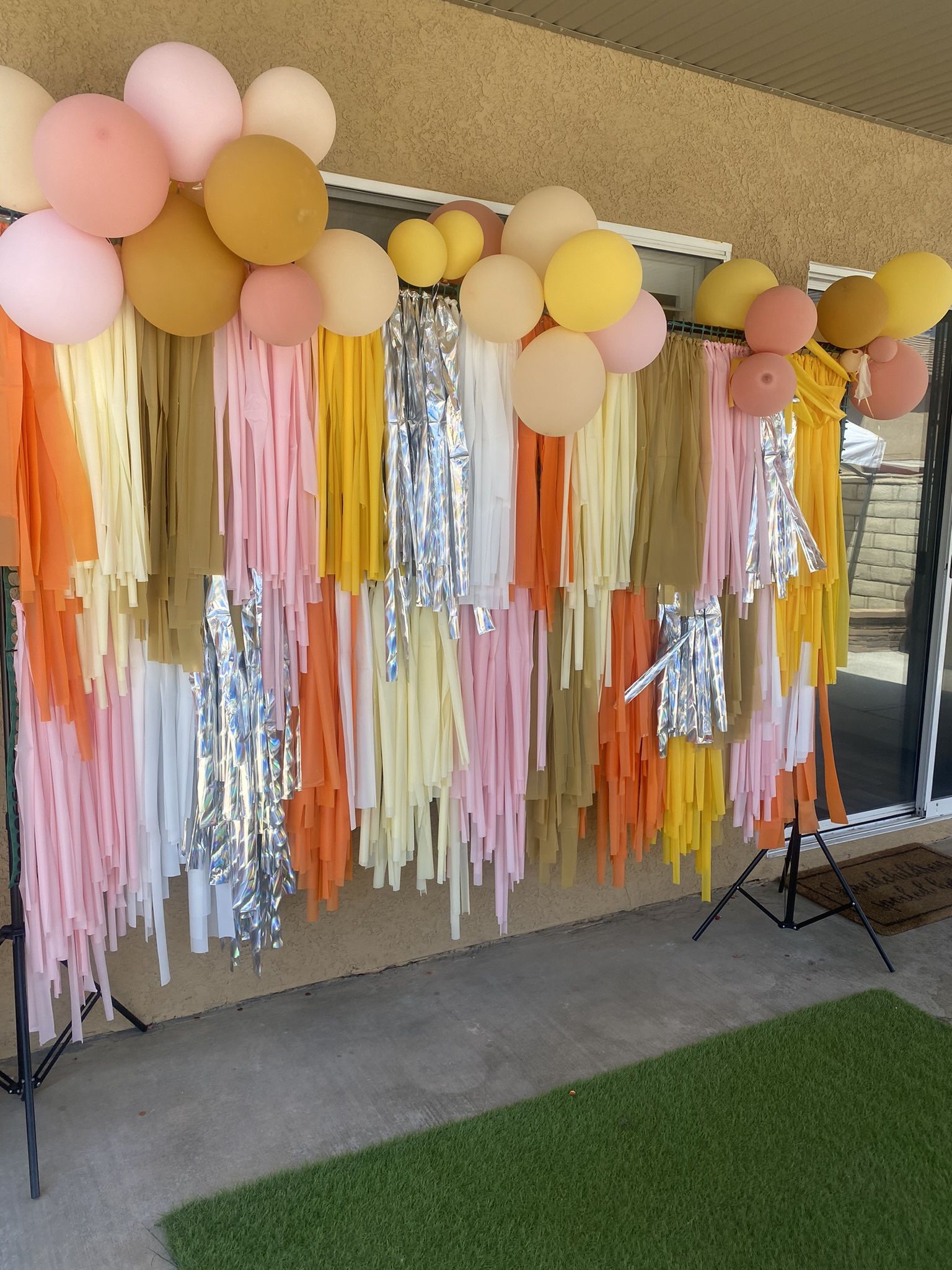 Free Groovy Party Backdrop 