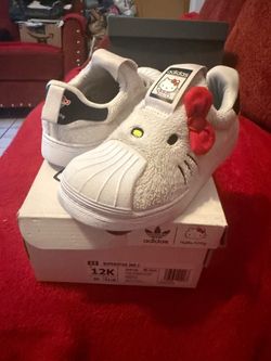 Hello kitty adidas size 12 lil girls