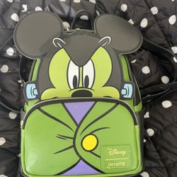 Loungefly Mickey Mouse Frankenstein Mickey Cosplay Mini-Backpack - Entertainment Earth Exclusive Green