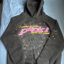 Spider Hoodie Black Pink