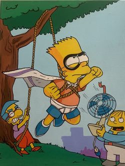 Bart Simpson Acrylic Hand Painted Canvas