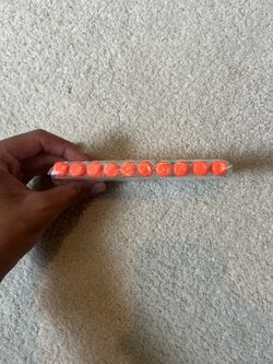 White and Orange Nerf bullet elite pack of 10
